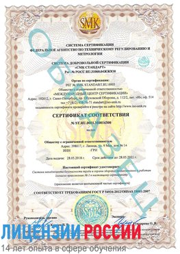Образец сертификата соответствия Сухой Лог Сертификат OHSAS 18001